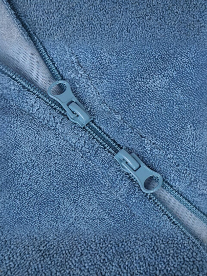 Халат женский, махровый, 80% хлопок, 20% полиэстер, темно-голубой, 50, Багира, LX 13-005/1