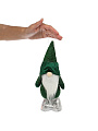 Фигурка декоративная текстиль, Гномик, 27 см, зеленая, Y4-9442 - фото 2