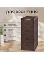 Комод 4 ящика, Ротанг, 38х48х96 см, коричневый, 35 701, Violet - фото 3
