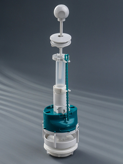 Клапан для бачка унитаза пластик, штоковый, белый, сливной, Инкоэр, СБа-Бм-А-В Р