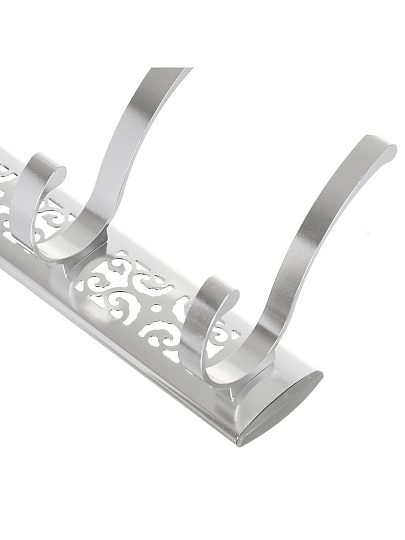 Крючок 5 шт, на планке, хром, SPE19159C-9, Y8-2754