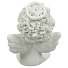 Фигурка декоративная керамика, Кудрявый ангелок, 6.5х4х7 см, диз.2, белая, Y4-5189-2 - фото 3