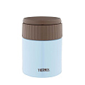Термос для еды, нержавеющая сталь, 0.4 л, широкая горловина, Thermos, колба нержавеющая сталь, голубой, 924698