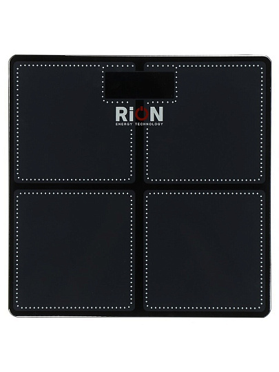 Весы напольные электронные, Rion, Baobo-1, стекло, до 180 кг, LCD-дисплей, черные