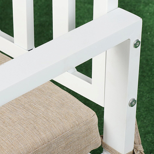 Скамейка железная труба, 128х70х86 см, Green Days, Прованс, WKL-685