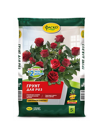 Грунт Цветочное Счастье, для роз, 5 л, Фаско