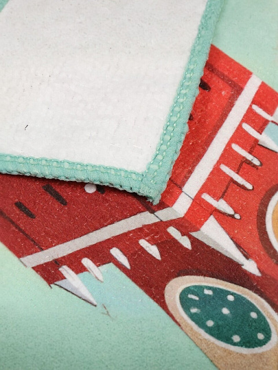 Полотенце кухонное махровое, 30х50 см, 250 г/м2, 100% полиэстер, Новогоднее, Китай, м9070 S