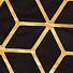 Наволочка декоративная Черная с золотом, 100% полиэстер, 43 х 43 см, Y6-1906 - фото 3