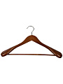 Вешалка-плечики для одежды, 45 см, дерево, костюмная, темно-коричневая, Рыжий кот, 107914 - фото 2