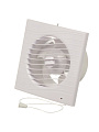Вентилятор вытяжной настенный, выключатель, Viento, установочный диаметр 125 мм, 18 Вт, 240 м³/ч, Волна, В125СВ