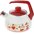 Чайник эмалированный Metrot 152603 Винтаж со свистком, 2.5 л - фото 2