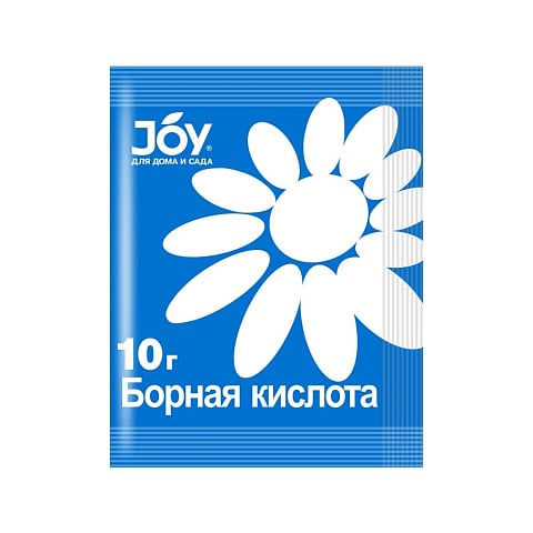 Удобрение Борная кислота, минеральный, гранулы, 10 г, Joy