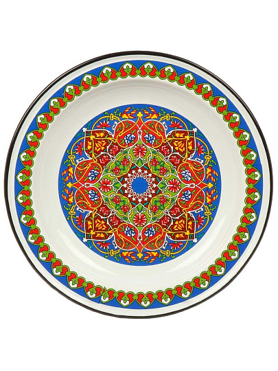 Блюдо эмалированная сталь, 3.5х35.5 см, 2 л, Арабский, Сибирские товары, С0808.0*70
