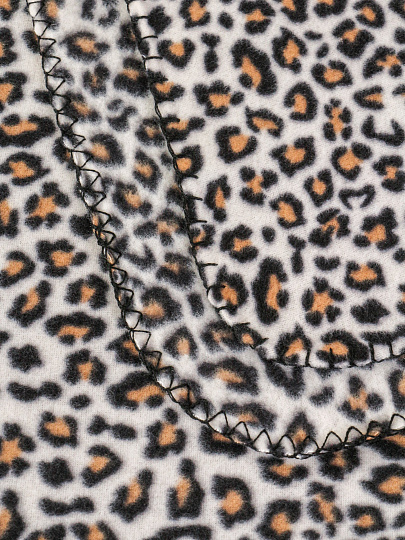 Плед 1.5-сп, 130х170 см, флис, 100%пэ, Silvano, принт леопард