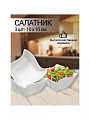 Салатник керамика, квадратный, 3 шт, 10х5 см, Винт, Y6-2522