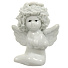 Фигурка декоративная керамика, Кудрявый ангелок, 6.5х4х7 см, диз.2, белая, Y4-5189-2 - фото 2