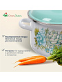 Кастрюля эмалированная сталь, 2 л, крышка сталь, цилиндрическая, СтальЭмаль, Монантес, 6RD161M, белоснежная, индукция - фото 7