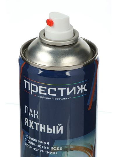 Лак аэрозольный, Престиж, яхтный, матовый, алкидно-уретановый, для внутренних и наружных работ, 0.52 л