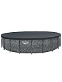 Бассейн каркасный Bestway, 671х132 см, 561JZ, фильтр-насос, лестница, тент, 40377 л, полисферы - фото 9