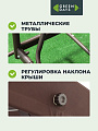 Качели садовые 3-местные, 194х120х173 см, 300 кг, Green Days, раскладываются в кровать, капучино, YTGSW001, металл - фото 4