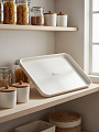 Поднос пластик, 40х27 см, прямоугольный, белый, Y4-8638 - фото 4