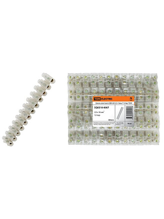 Зажим ЗВИ-60, винтовой, 12 пар, 2.5-16 мм², TDM Electric, SQ0510-0007