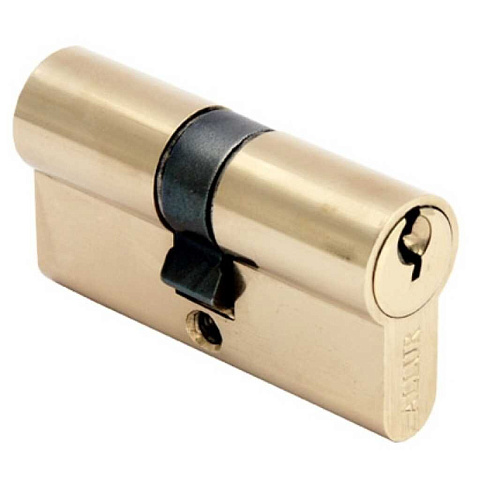 Личинка замка двери Аллюр, A 60-3К CP, 1 257, 60 мм, золото, латунь, 3 ключа