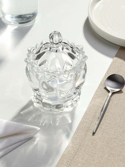 Сахарница 180 мл, стекло, 9х11 см, Самоцветы, Y6-10335/Y4-9196