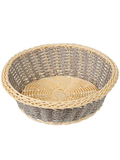 Корзина декоративная, 21х21 см, круглая, плетеная, Y4-5684