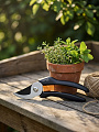 Секатор диаметр реза 18 мм, лезвие плоскостное, Fiskars, Solid P121, рукоятка пластик, 1057160 - фото 2