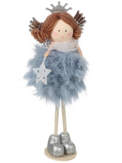 Фигурка декоративная Принцесса, 20 см, серо-голубая, Y4-9410
