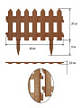 Забор декоративный пластмасса, Мастер сад, Палисадник, 30х190 см, коричневый - фото 4