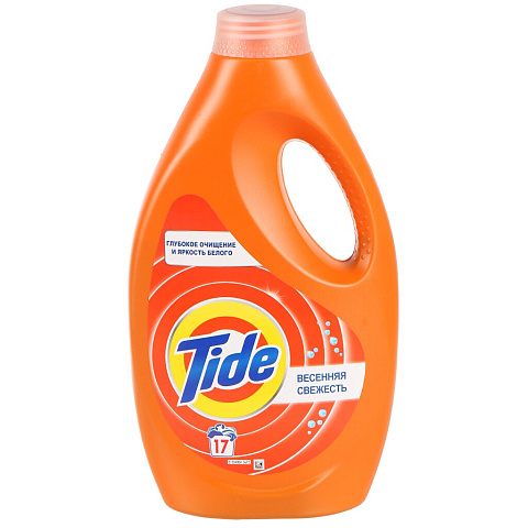 Гель для стирки Tide, 1.105 л, для цветного и белого белья, Весенние цветы
