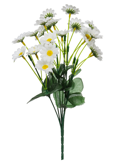 Цветок искусственный пасхальный, Ромашка, 6 головок, 35 см, в ассортименте, F49-176