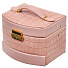 Шкатулка-кейс для украшений и косметики, полимер, 15х12х11 см, розовая, Y4-5319-1 - фото 6