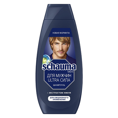 Шампунь Schauma, Ultra Сила, для всех типов волос, для мужчин, 360 мл