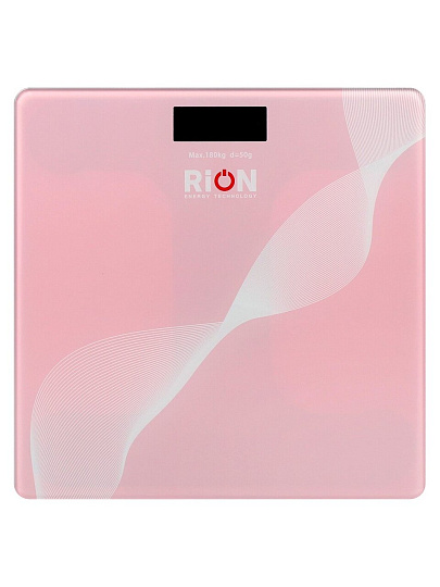 Весы напольные электронные, Rion, Спорт BB-501, стекло, до 180 кг, LCD-дисплей
