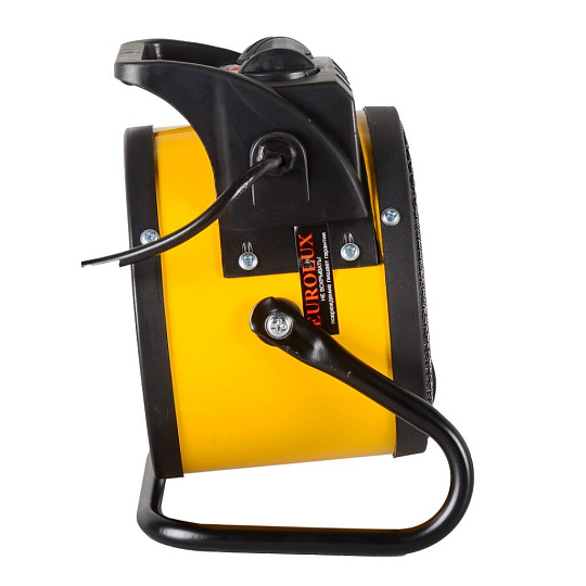 Пушка тепловая электрическая, Eurolux, ТЭПК-EU-2000K, 2 кВт, 120 м³/ч, керамический элемент, 2 режима, круглая, 67/1/35