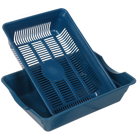 Туалет-лоток для кошек с сеткой, №4, в ассортименте, Атлантис