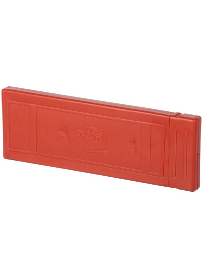 Знак аварийной остановки большой, с оракалом, пластиковый широкий пенал, 39751