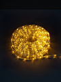 Гирлянда светодиодная 100 ламп, 15 м, 1 режим, Дюралайт, Uniel, желтый свет, черная, сетевая, конектор в комплекте, UL-00010906
