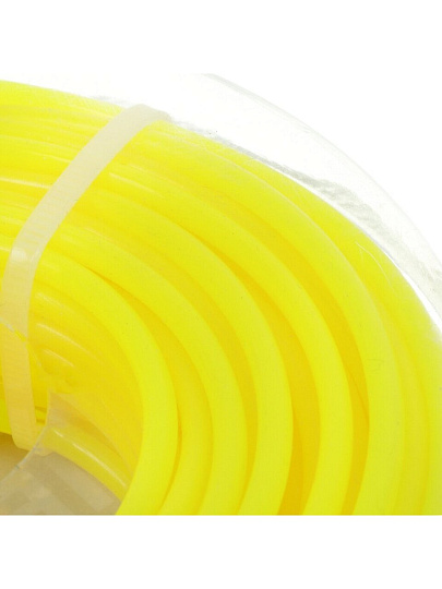 Леска для триммера 4 мм, 15 м, круг, Bartex, желтая, блистер
