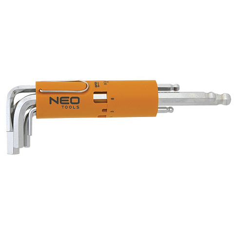 Ключи шестигранные, 2-10 мм, набор 8 шт, NEO Tools, 09-513
