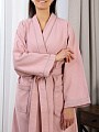 Халат унисекс, вафельный, 100% хлопок, розовый, универсальный, A160121 - фото 5