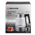 Чайник электрический BRAYER, BR1079, 1.8 л, 2200 Вт, скрытый нагревательный элемент, стекло - фото 12