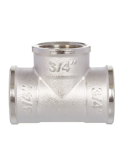 Тройник 3/4", г-г-г, никель, RTP