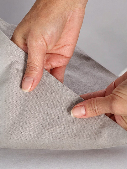 Наволочка 2 шт, Silvano, Французский серый, перкаль, 100% хлопок, 50 х 70 см, 110 г/м2