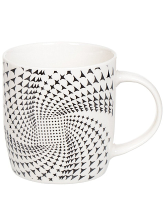 Кружка керамика, 350 мл, Графика черно-белая, рисунок в ассортименте, 323191