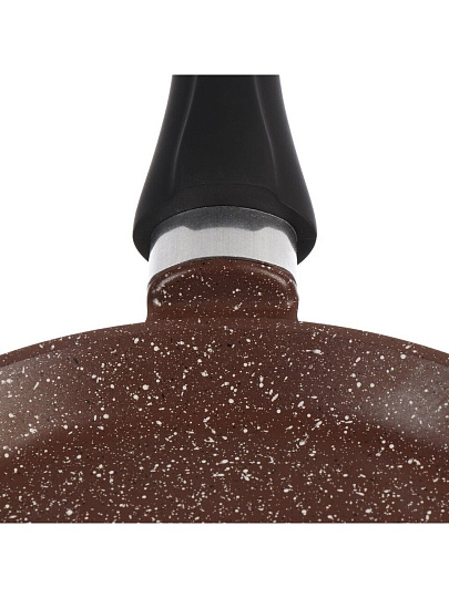 Блинница алюминий, 22 см, антипригарное покрытие, Горница, Шоколад, б221аш, бакелитовая ручка