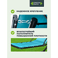 Качели садовые 1-мест, 195х100х180 см, 100 кг, Green Days, Лаундж, голубые, без рисунка, подушка, LG5890b-17-4724, металл - фото 11